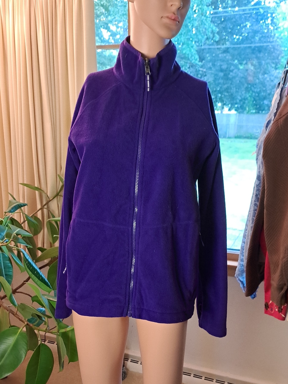 Columbia Purple Full-Zip Puffer Jacket 14-16 L Kids